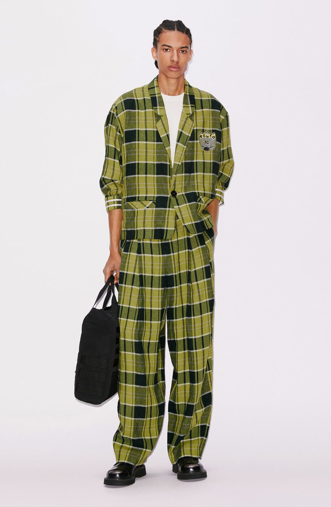 'BOKE Boy' check workwear jacket - 3