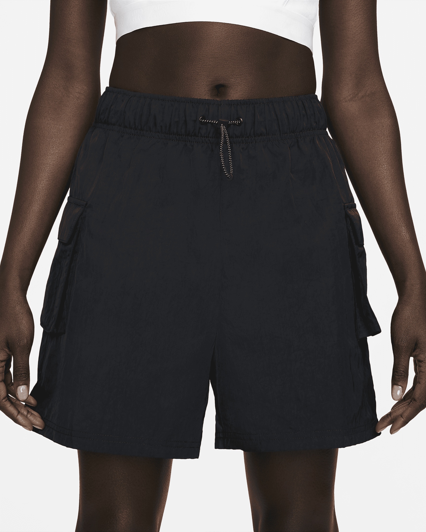 Women's Nike Sportswear Essential Woven High-Rise Shorts - 2