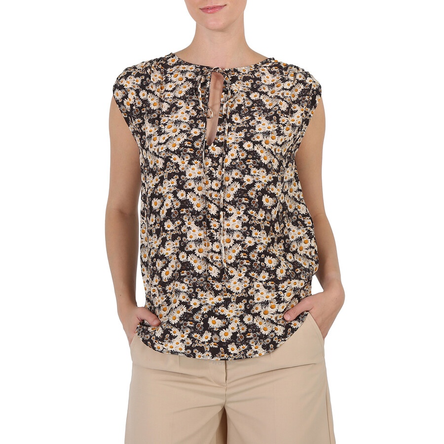 Stella Mccartney Multicolor Printed Silk Top - 3