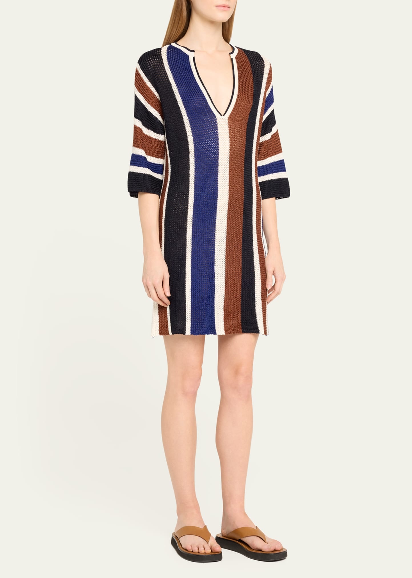Diego Striped Knit Mini Dress - 4