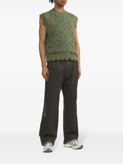 Andersson Bell jacquard knitted vest outlook