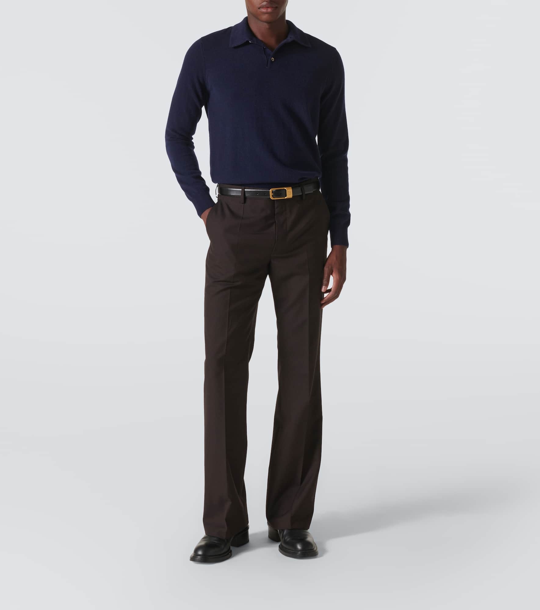 Cashmere polo shirt - 2