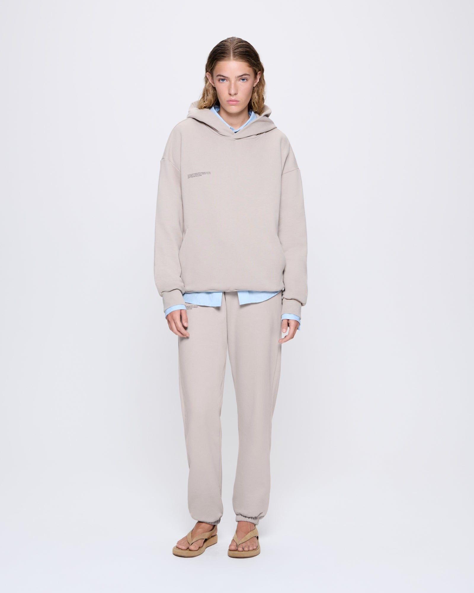 Womens 365 Midweight Hoodie - Stone - 4