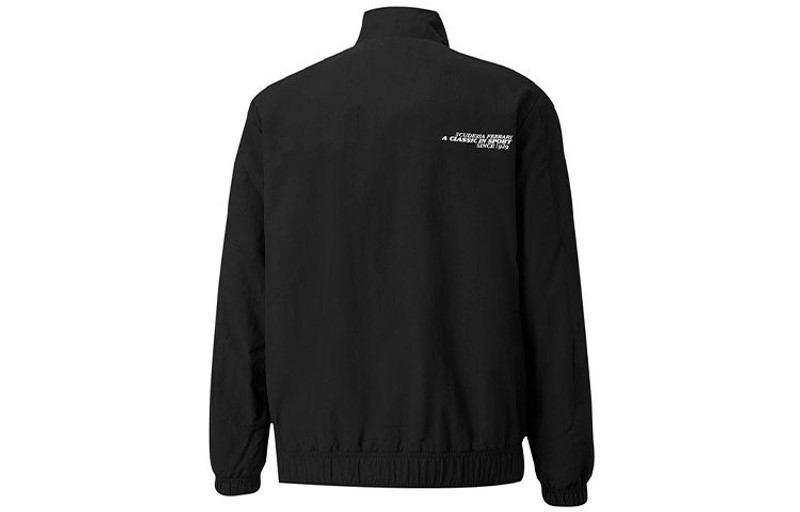 PUMA PUMA Ferrari Racing Series Logo Sports Stand Collar Jacket Black 531644-01 outlook