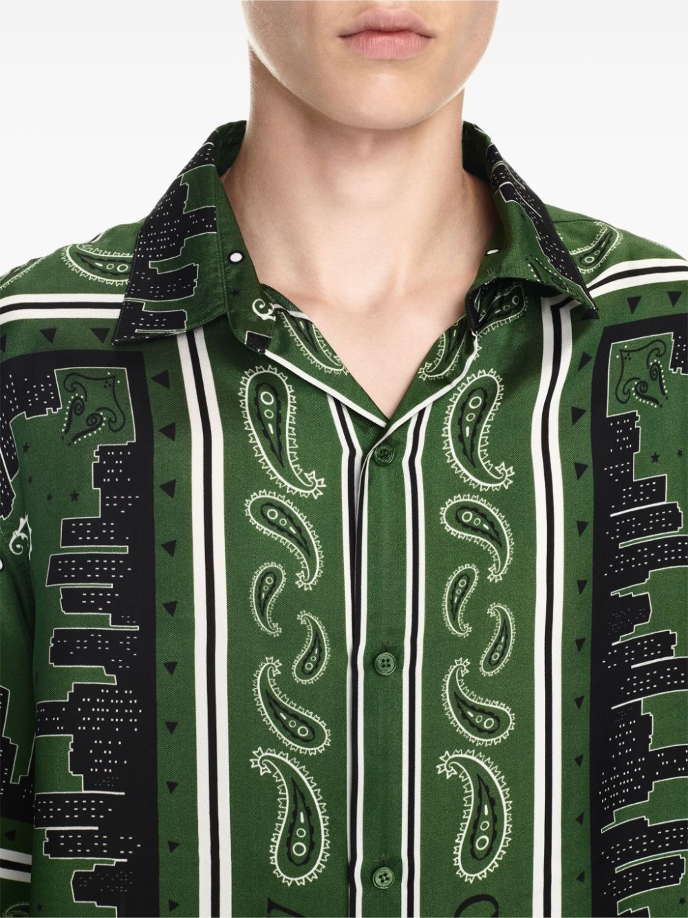Bowlling Bandana-print short-sleeve shirt - 5