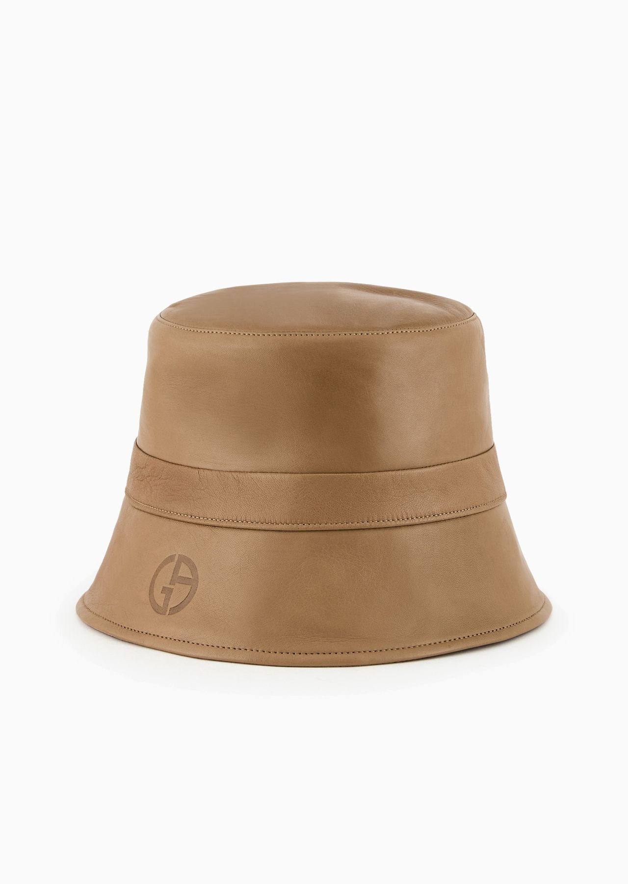 Reversible nappa-leather cloche hat - 1