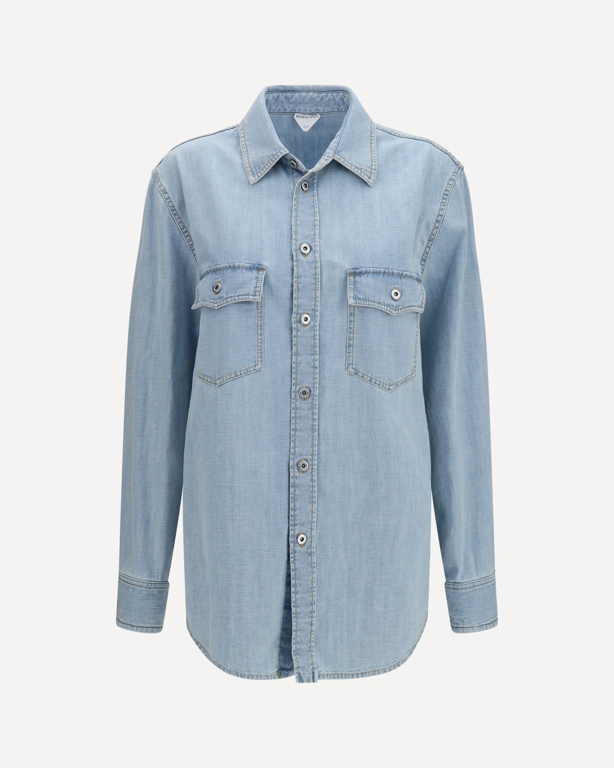 Sky Bleached oversize denim Shirt - 1