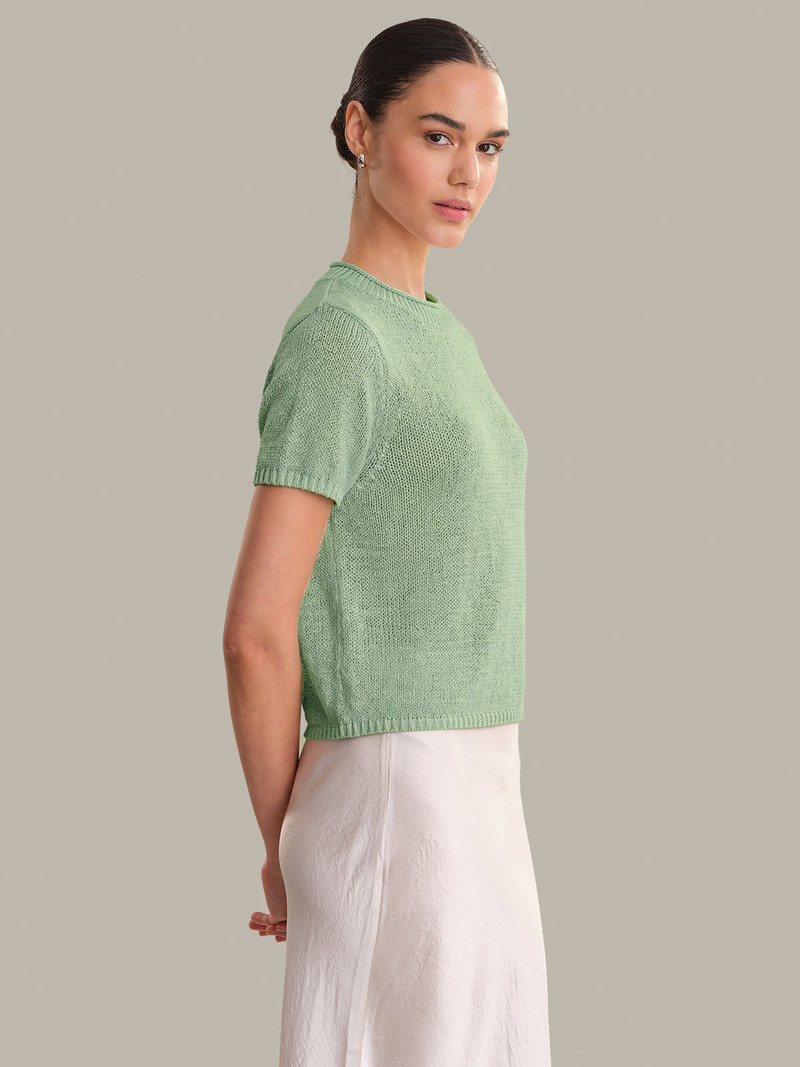 525 america Terri: Roll Edge Short Sleeve Sweater outlook