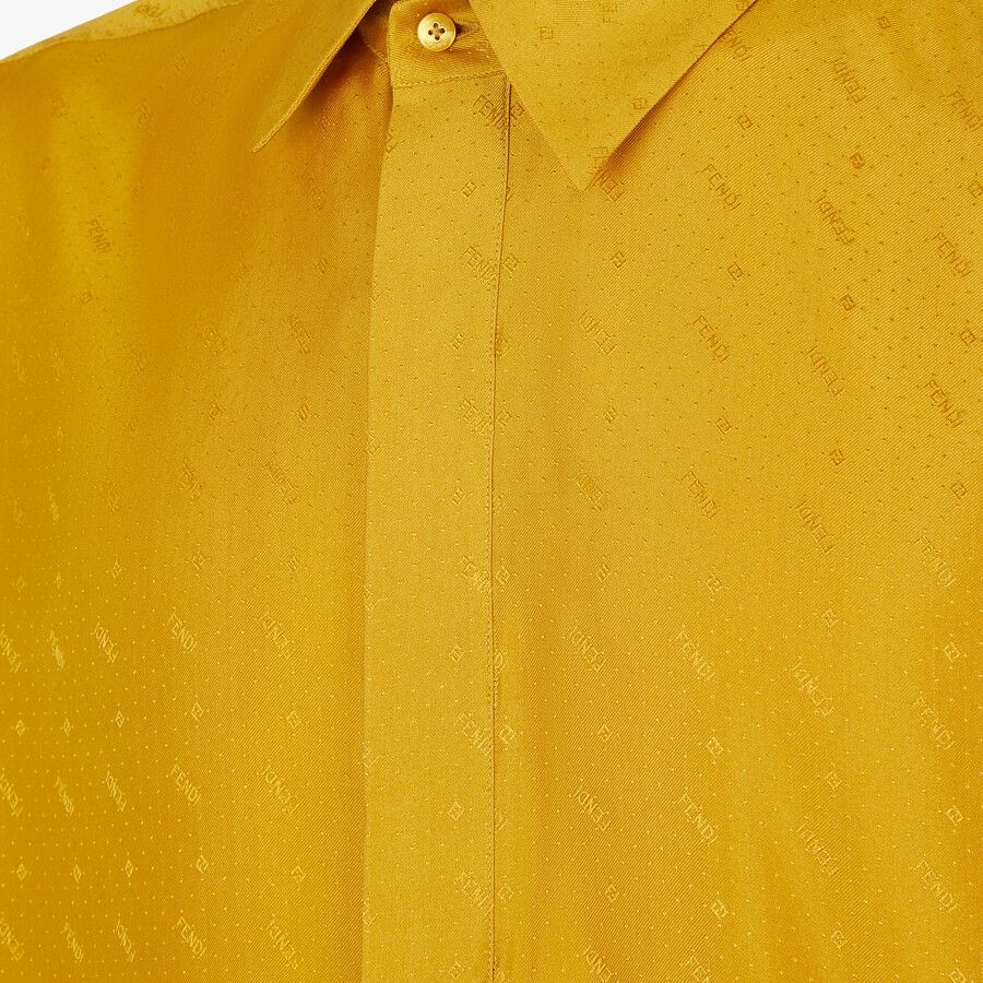 Yellow silk shirt - 3