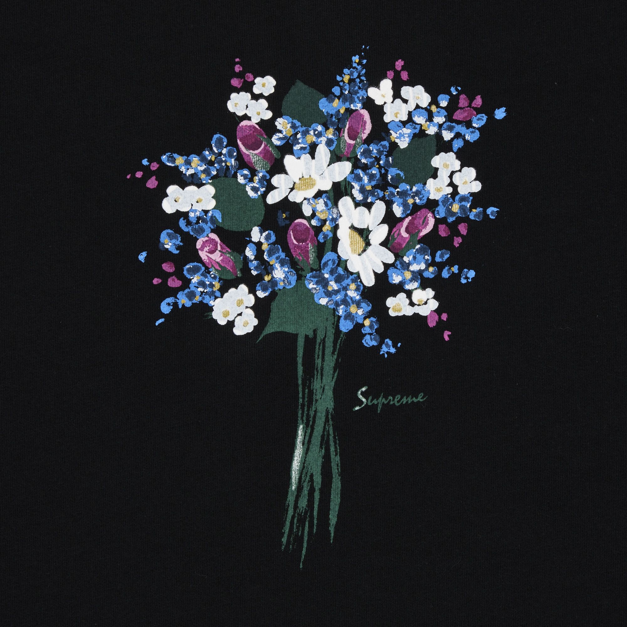 【Supreme】Bouquet Short Sleeve Top★Black★24SS★ Supreme Supreme Bouquet Short-Sleeve Top 'Black' | REVERSIBLE