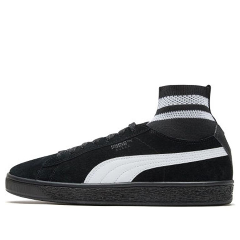 (WMNS) PUMA Suede Classic Sock Ii 'Black' 372562-01 - 1
