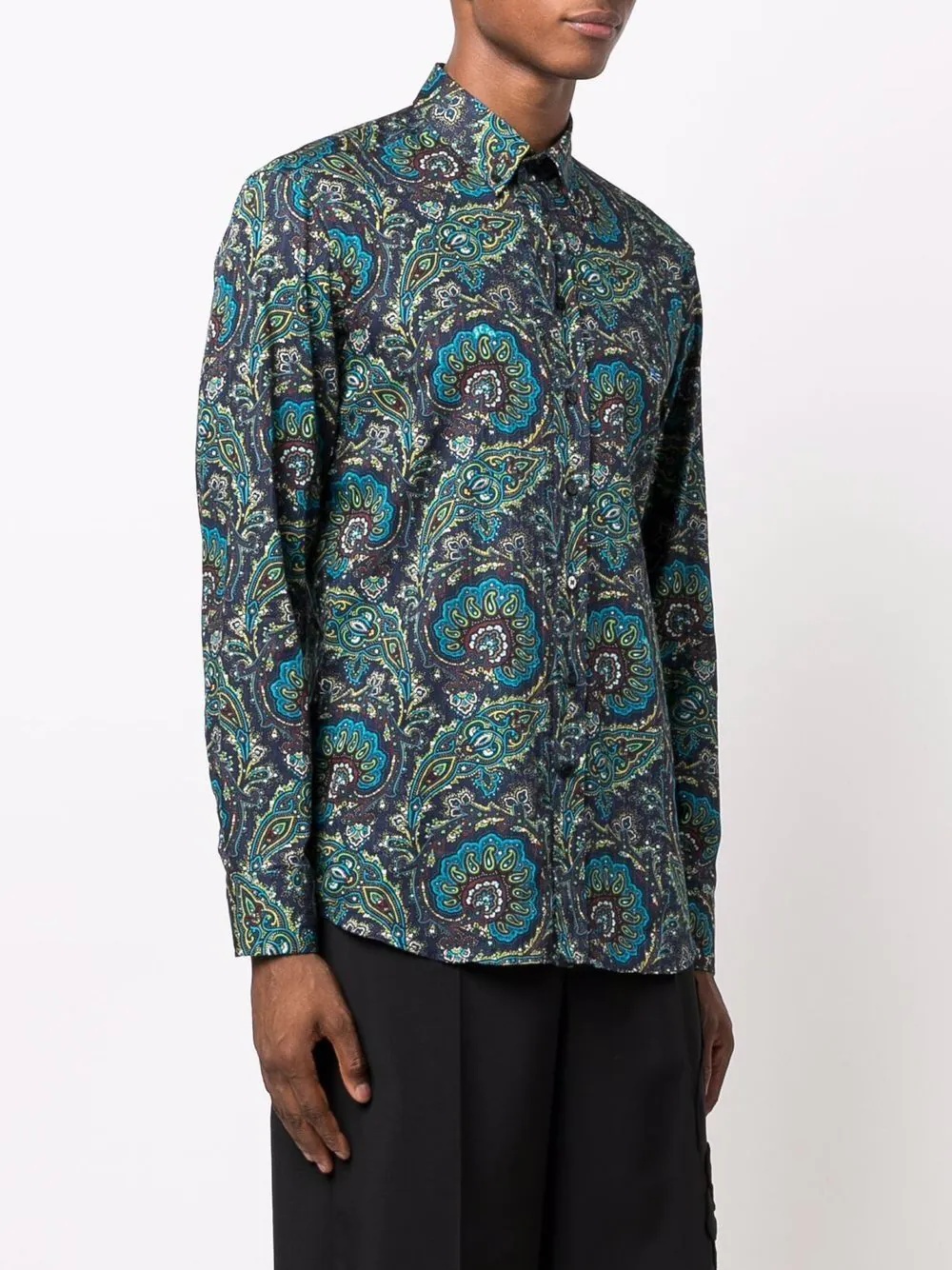 paisley print shirt - 3