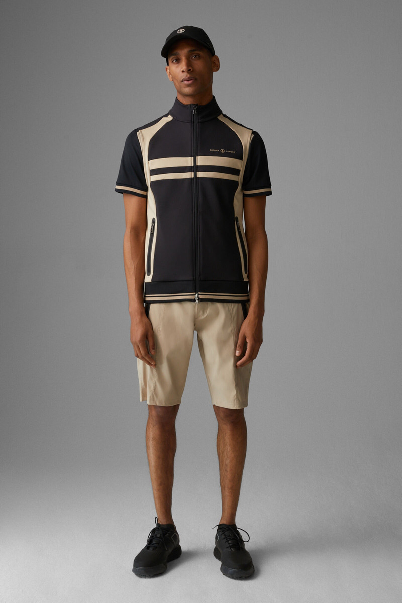 BOGNER Boern Vest in Black/Beige outlook