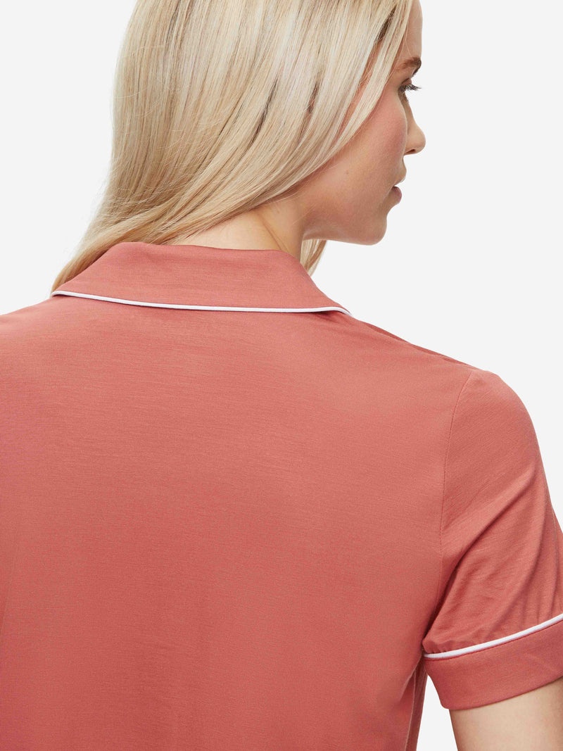 Women's Short Pyjamas Lara Micro Modal Stretch Soft Cedar - 5