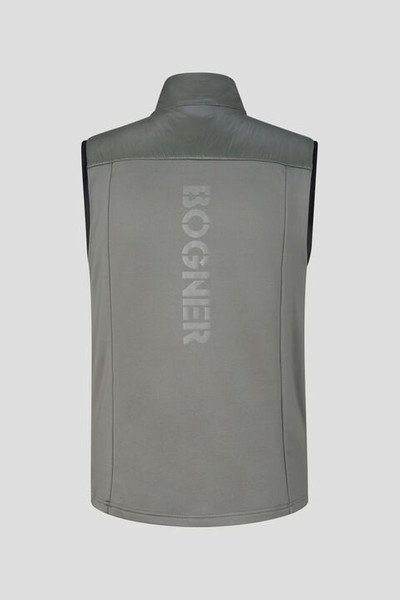 BOGNER Jay Quilted waistcoat in Sage green outlook