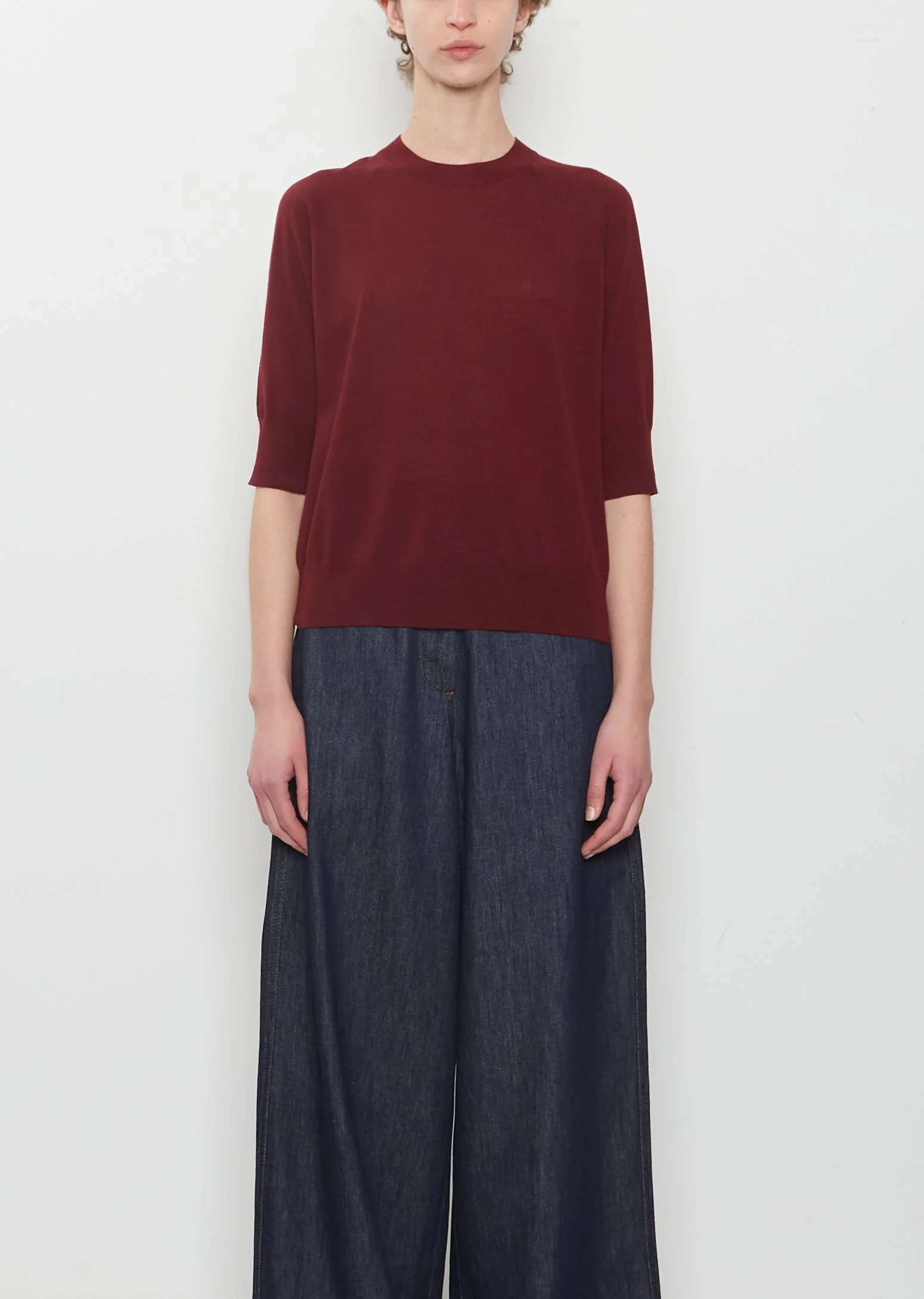 Tuan Merino Wool Sweater — Wine - 1