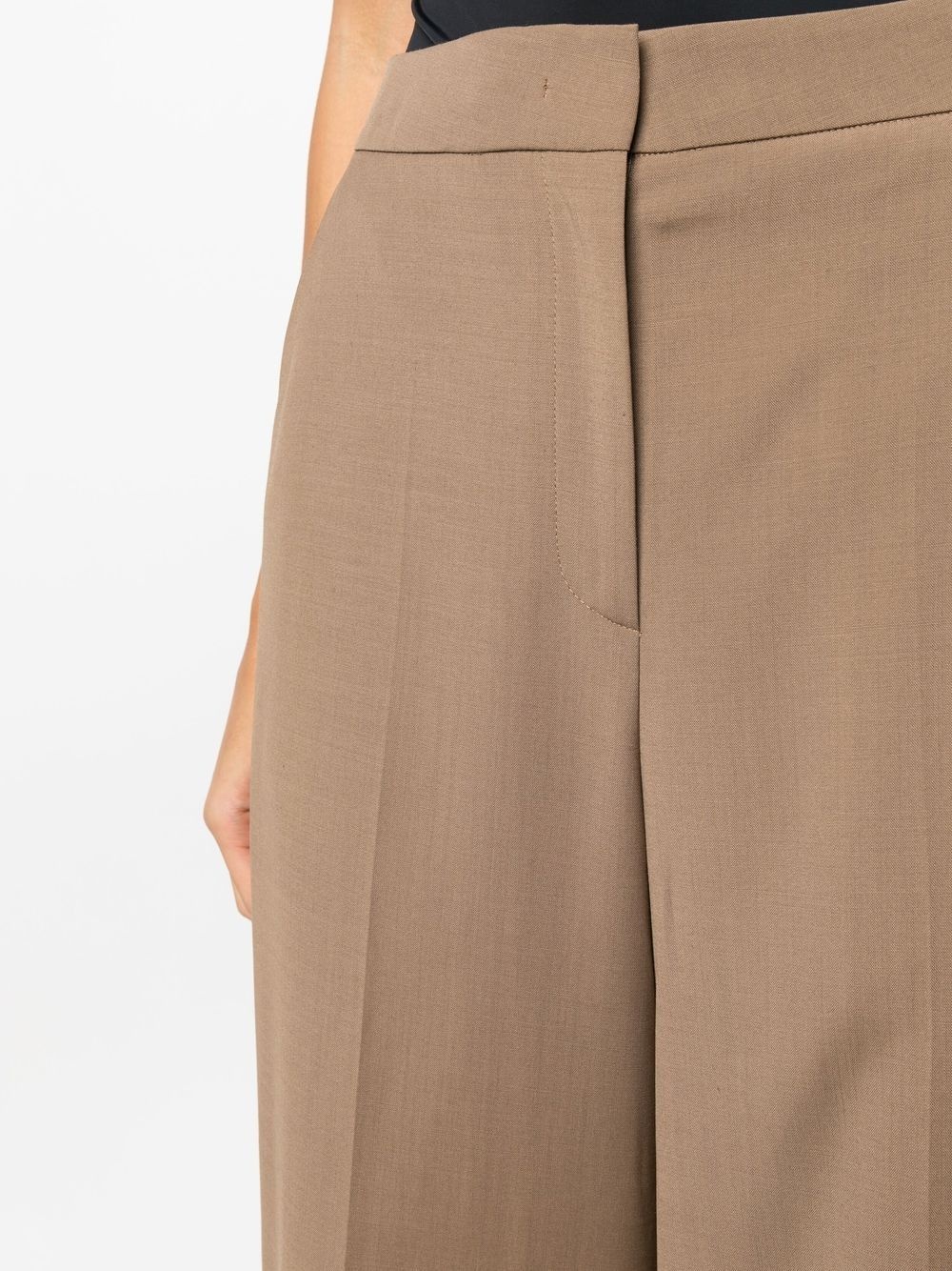 high-waisted straight-leg trousers - 5