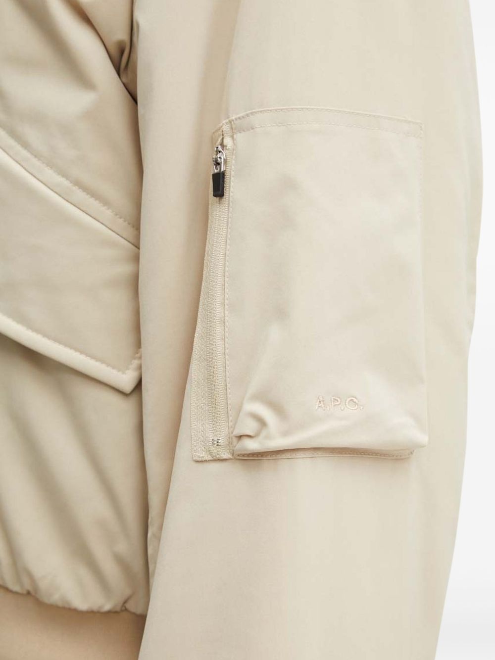zip-pocket bomber jacket - 4