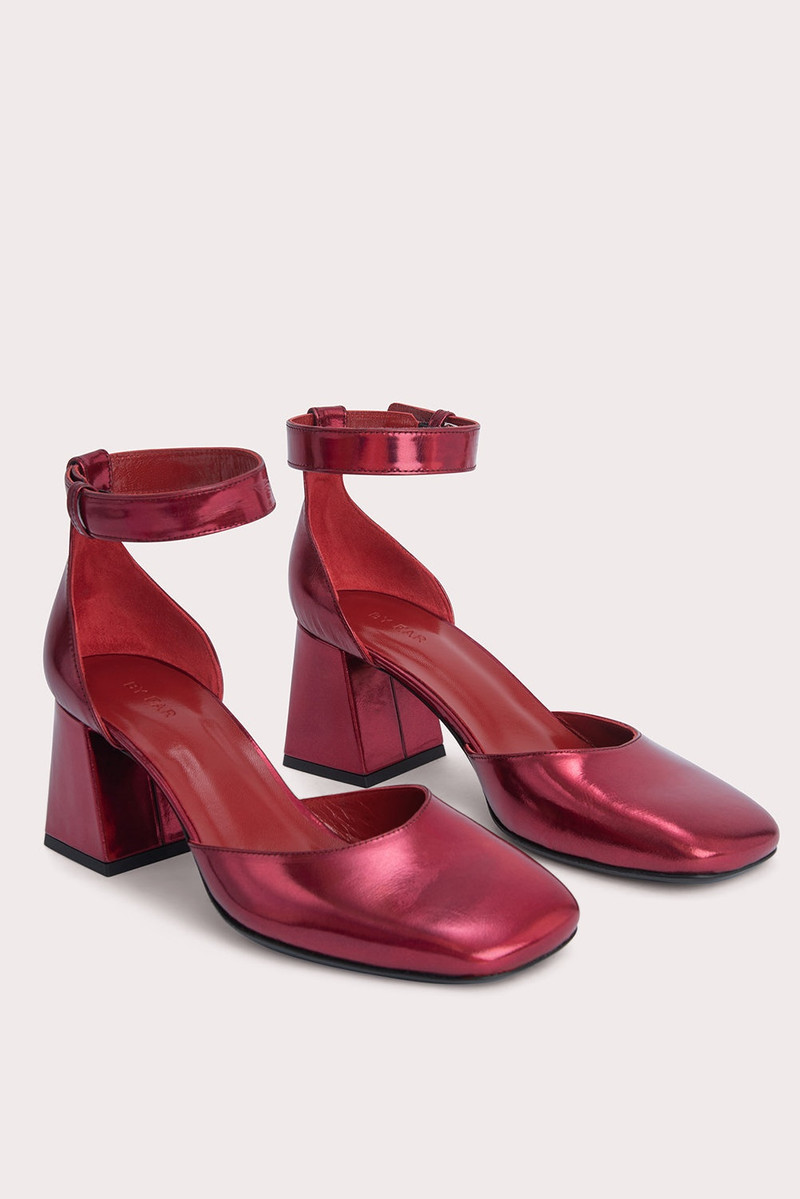 BY FAR Judy Red Iridescent Lac outlook