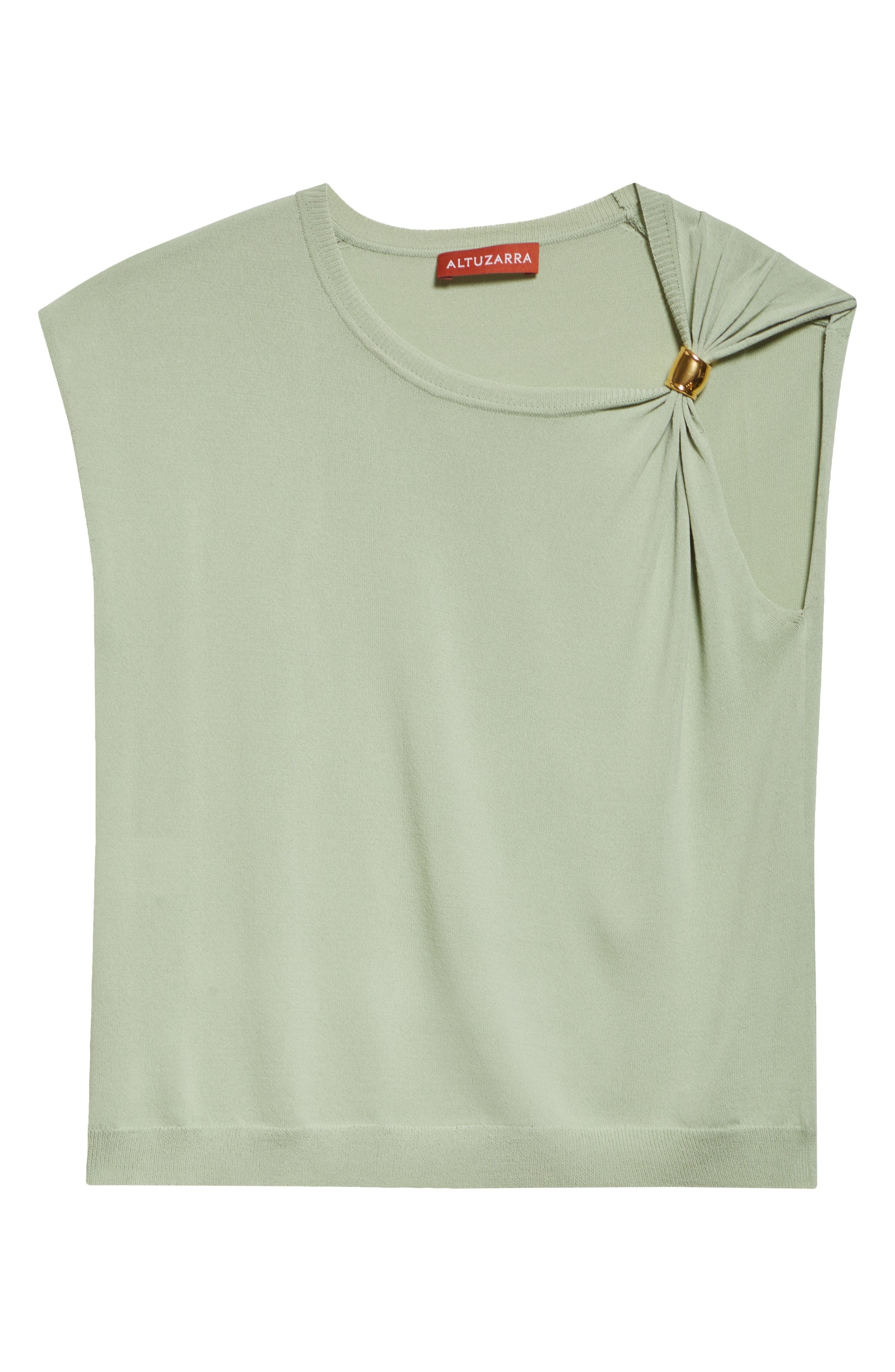 Altuzarra Rinaldi Asymmetric Cap Sleeve Sweater in Ophelia at Nordstrom - 6