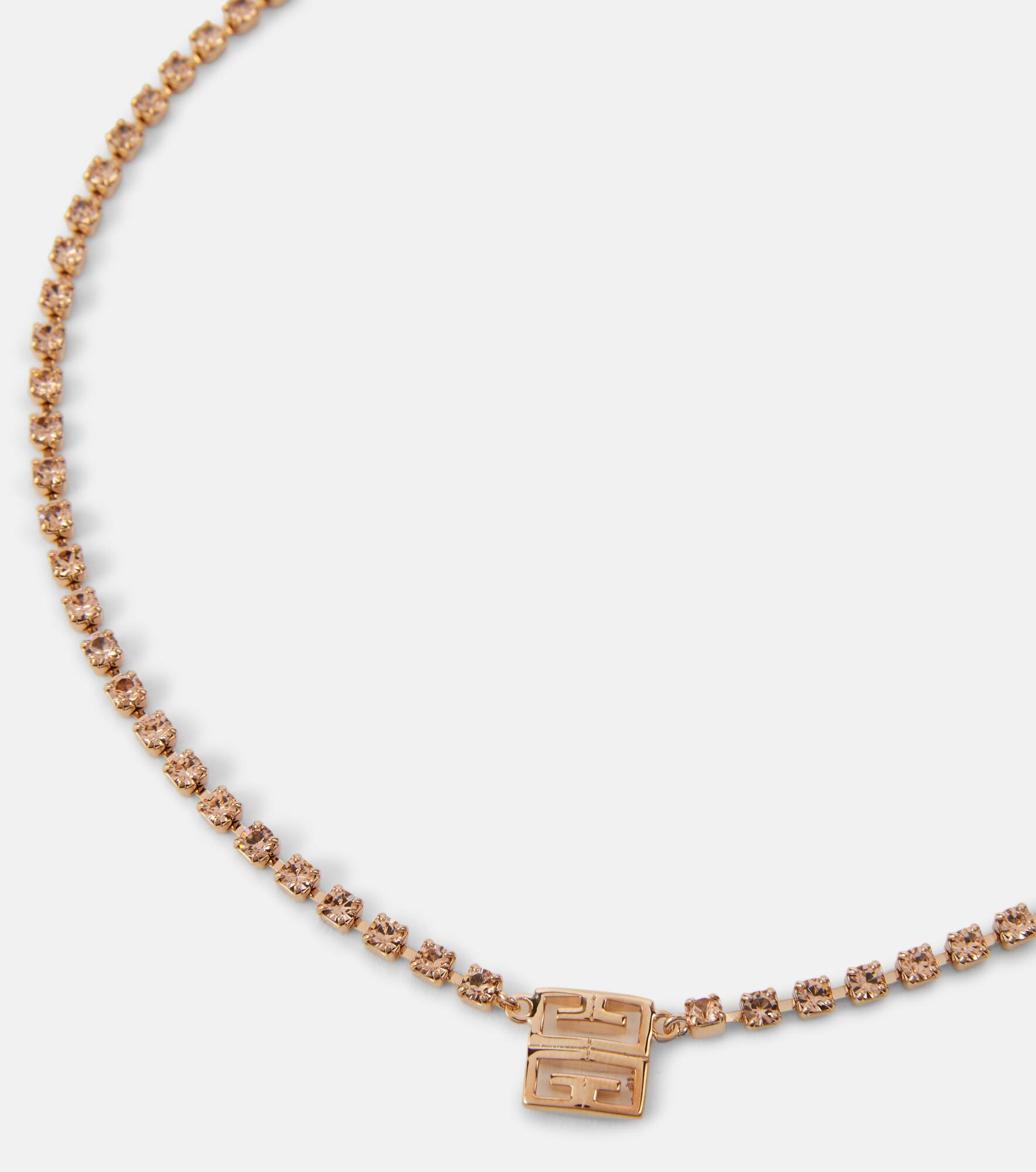 4G crystal-embellished necklace - 4