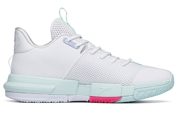 ANTA Light Crazy 1 Basketball Shoes 'White Green Pink' 112221618-4 - 2