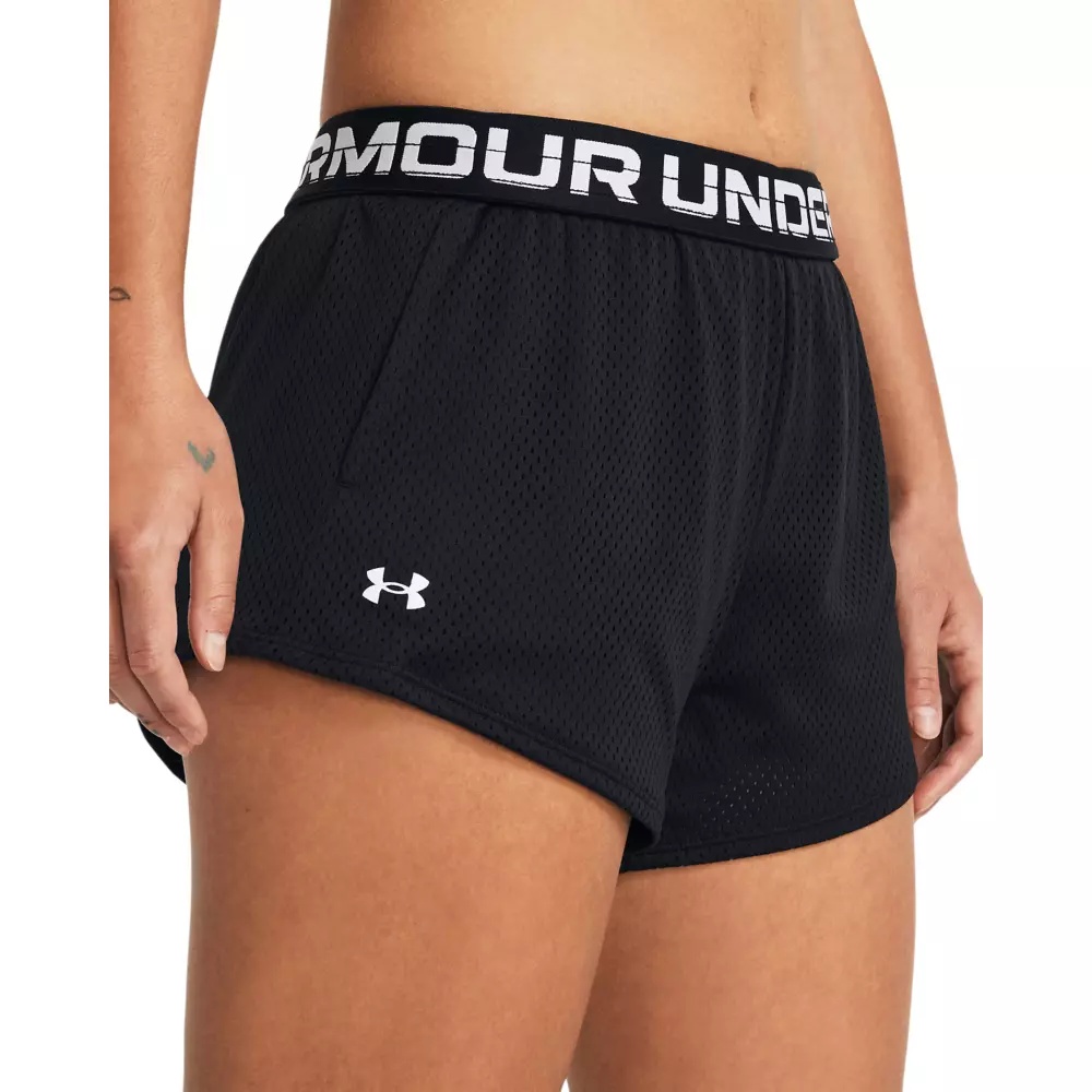 Women's Play-Up Mesh 2.0 Shorts-Black - 3