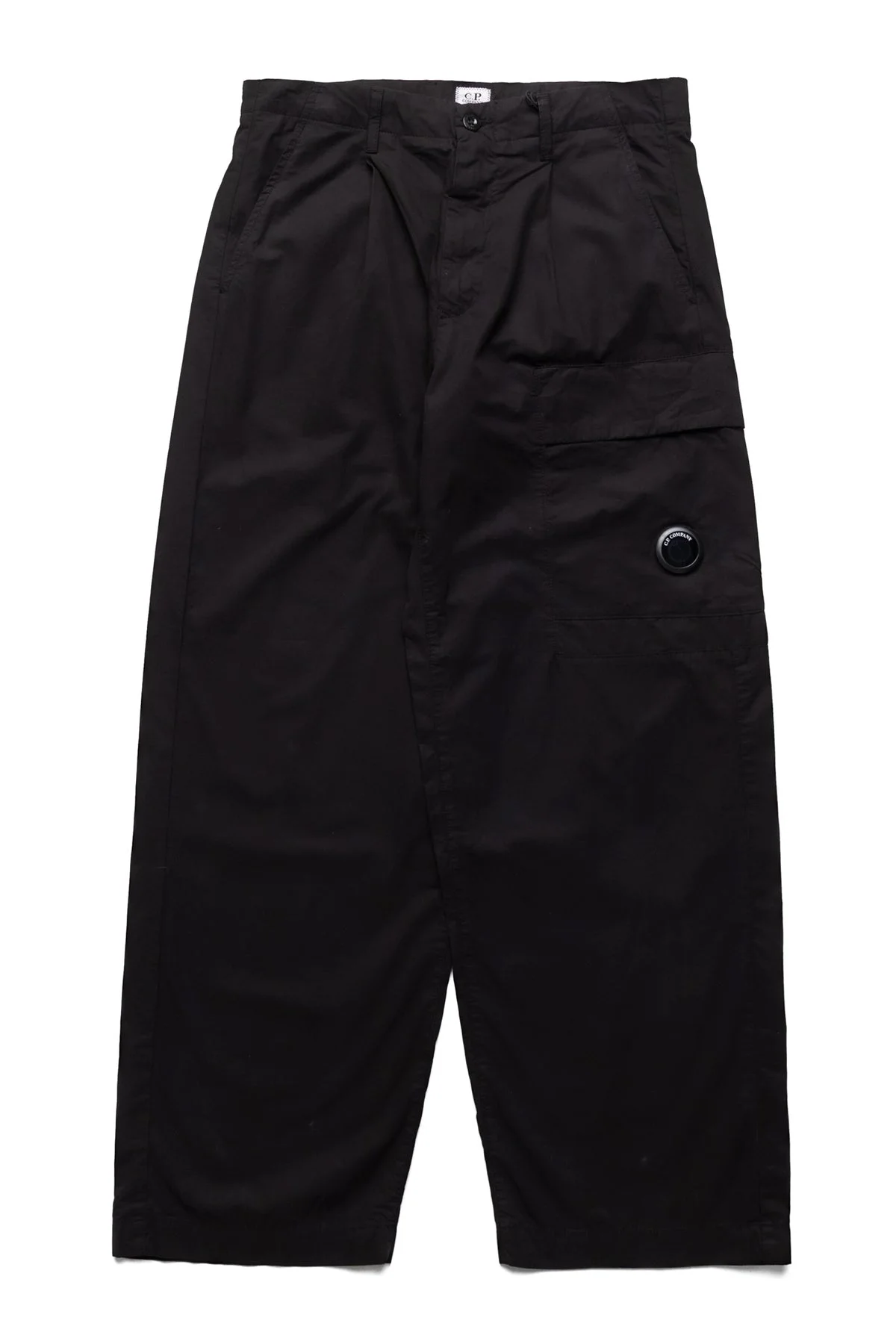 Cargo Pant In Microreps Boxy Pleats - Black - 1