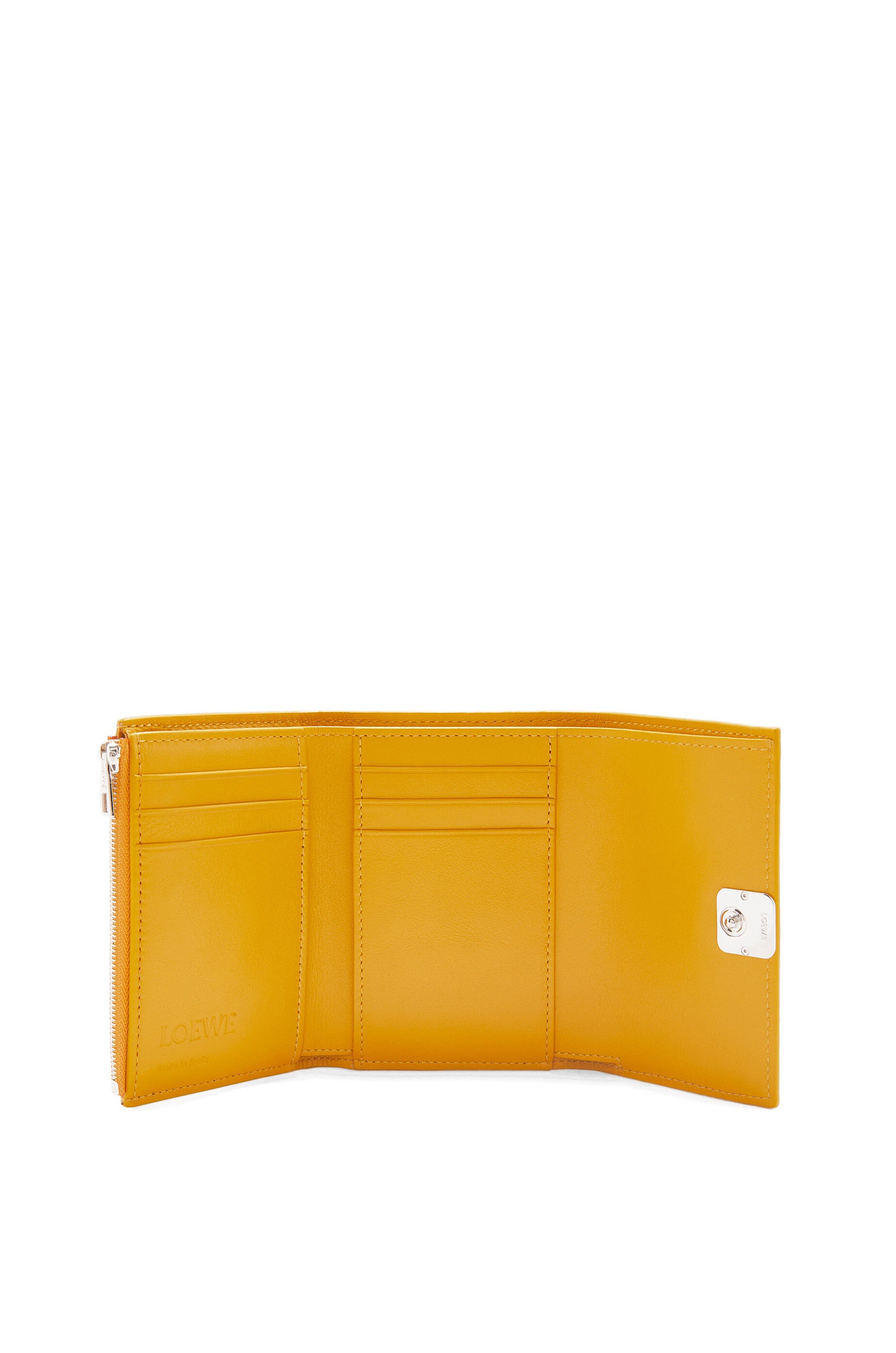 Anagram small vertical wallet in pebble grain calfskin - 2