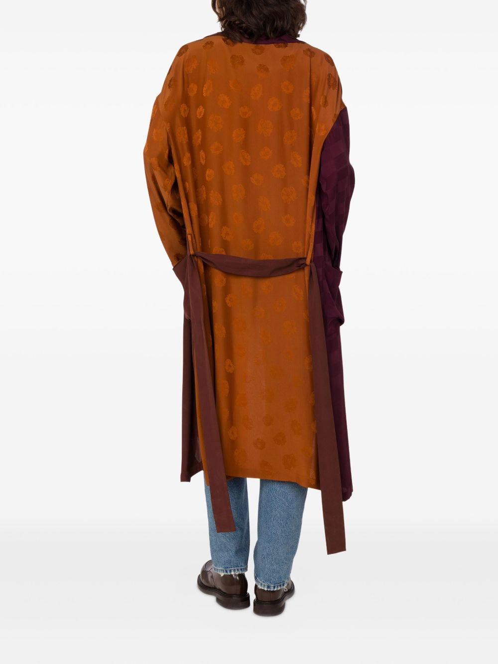 checked patterned coat - 3