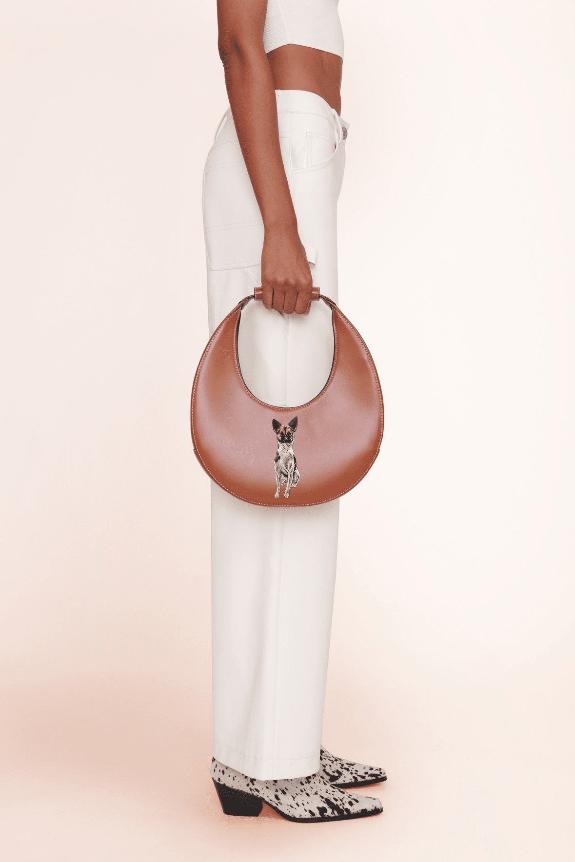 STAUD CUSTOM MOON BAG | TAN - 3