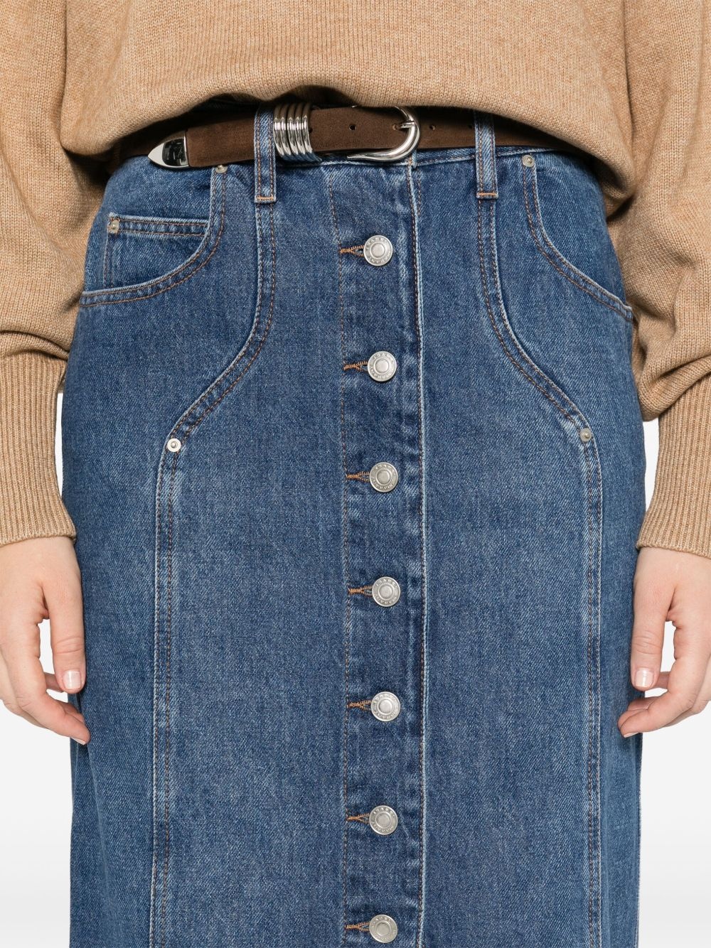 Vandy denim midi skirt - 5