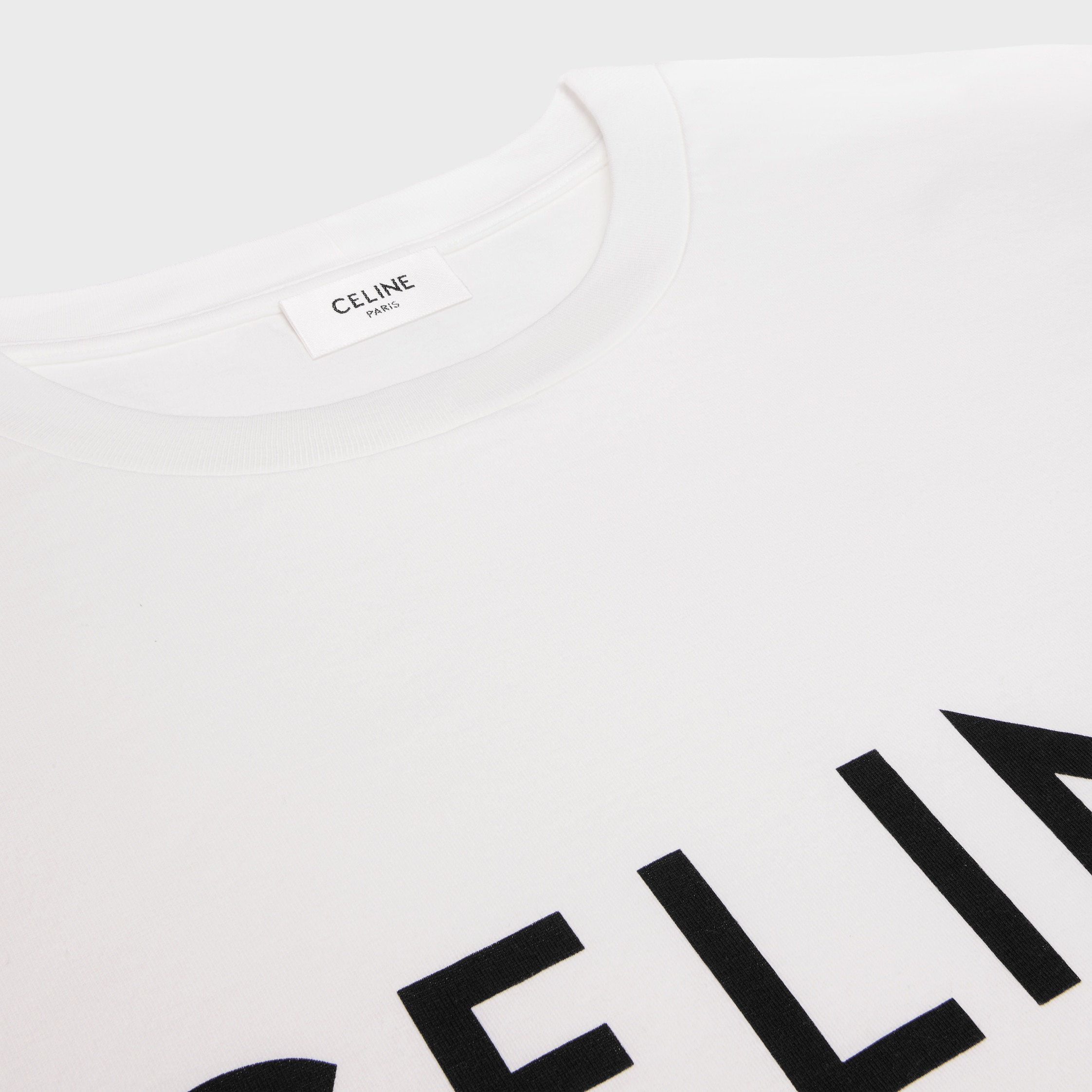 CELINE LOOSE T-SHIRT IN COTTON JERSEY - 3