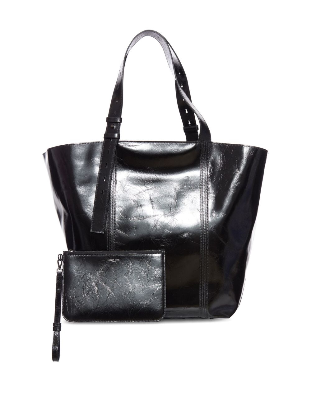 leather belt-detail tote bag - 3