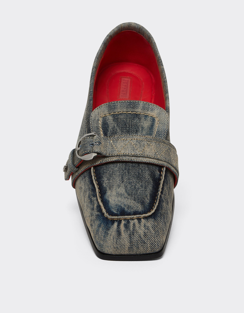 Acid-washed denim loafer 4