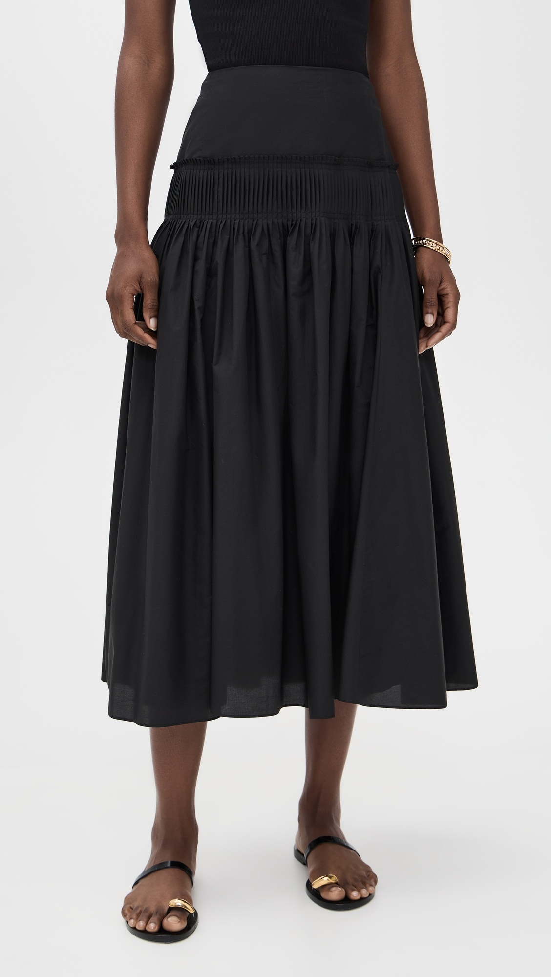 Accordion Yoke Skirt - 1