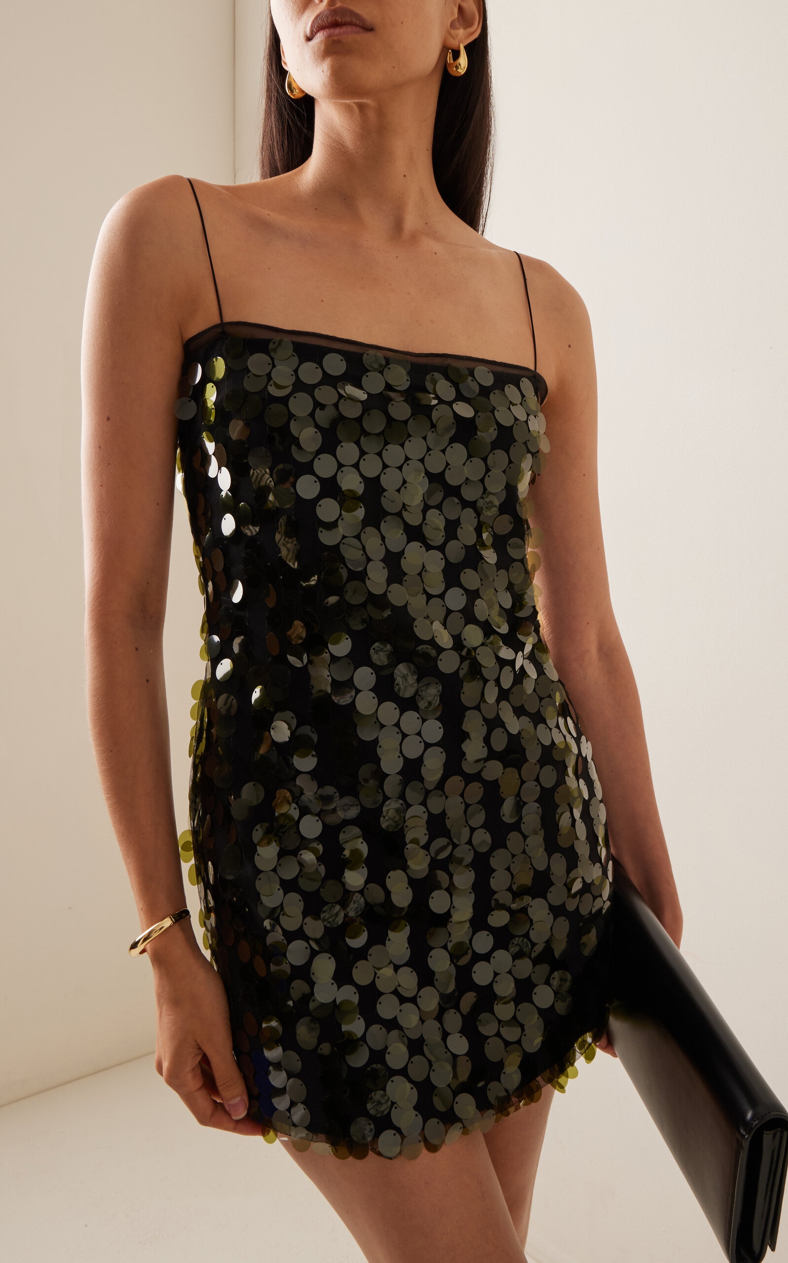 16ARLINGTON Fia Sequined Mini Dress green | modaoperandi