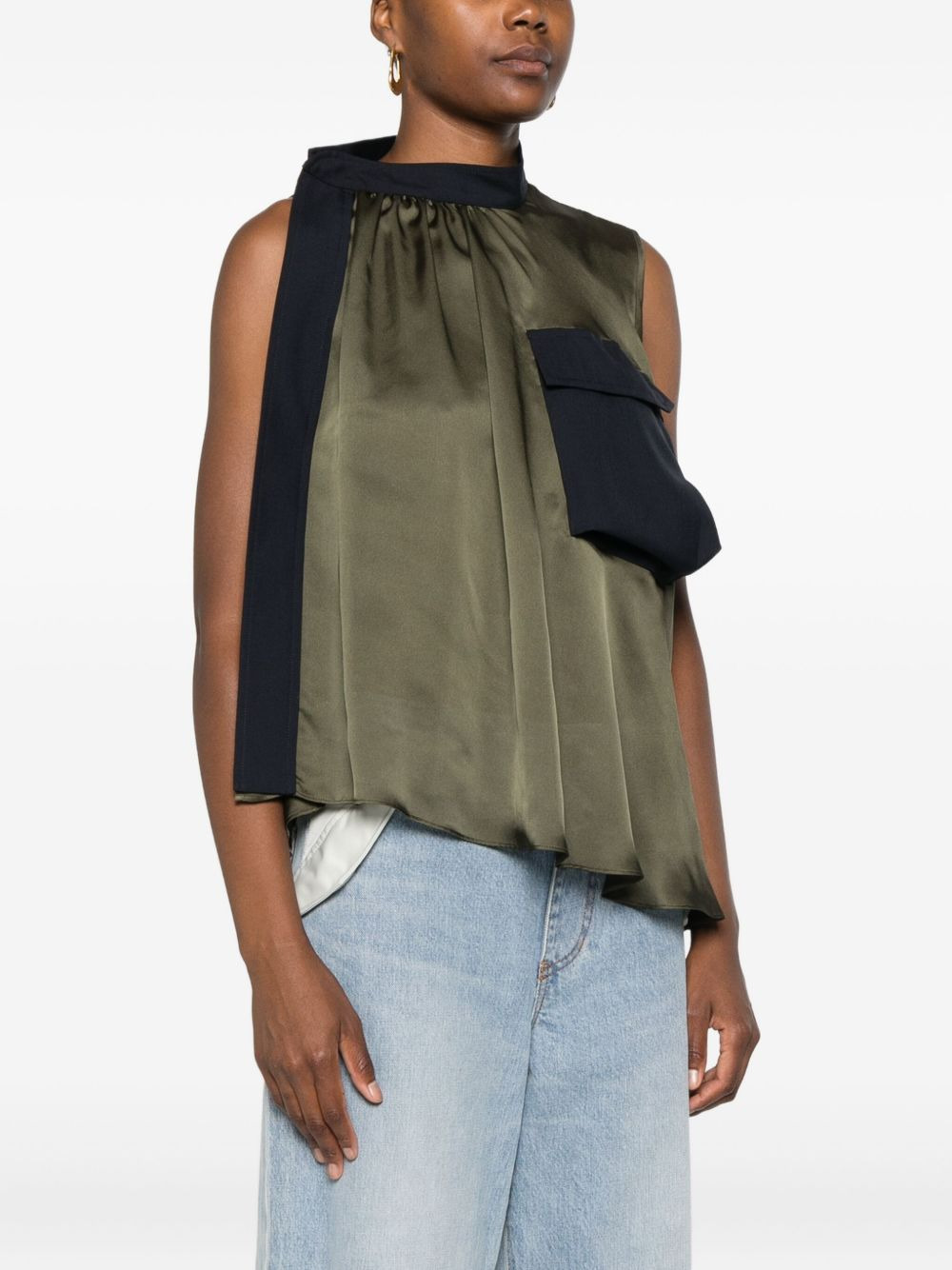 pocket ruffled top - 3