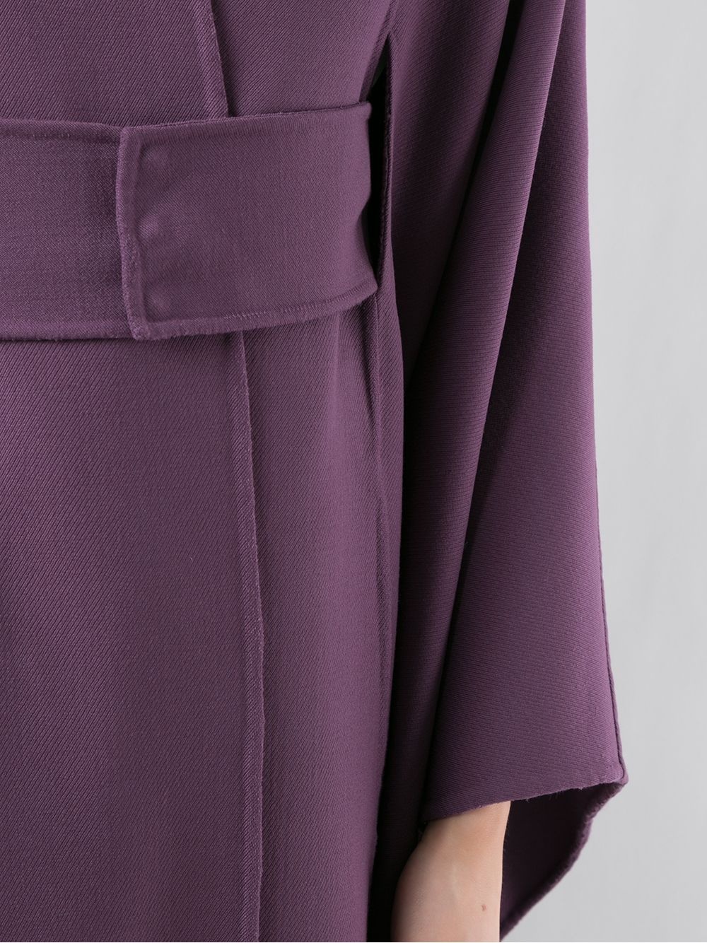 draped mid-length cape - 5