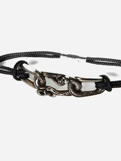 Alexander McQueen Snake & Skull cord bracelet outlook
