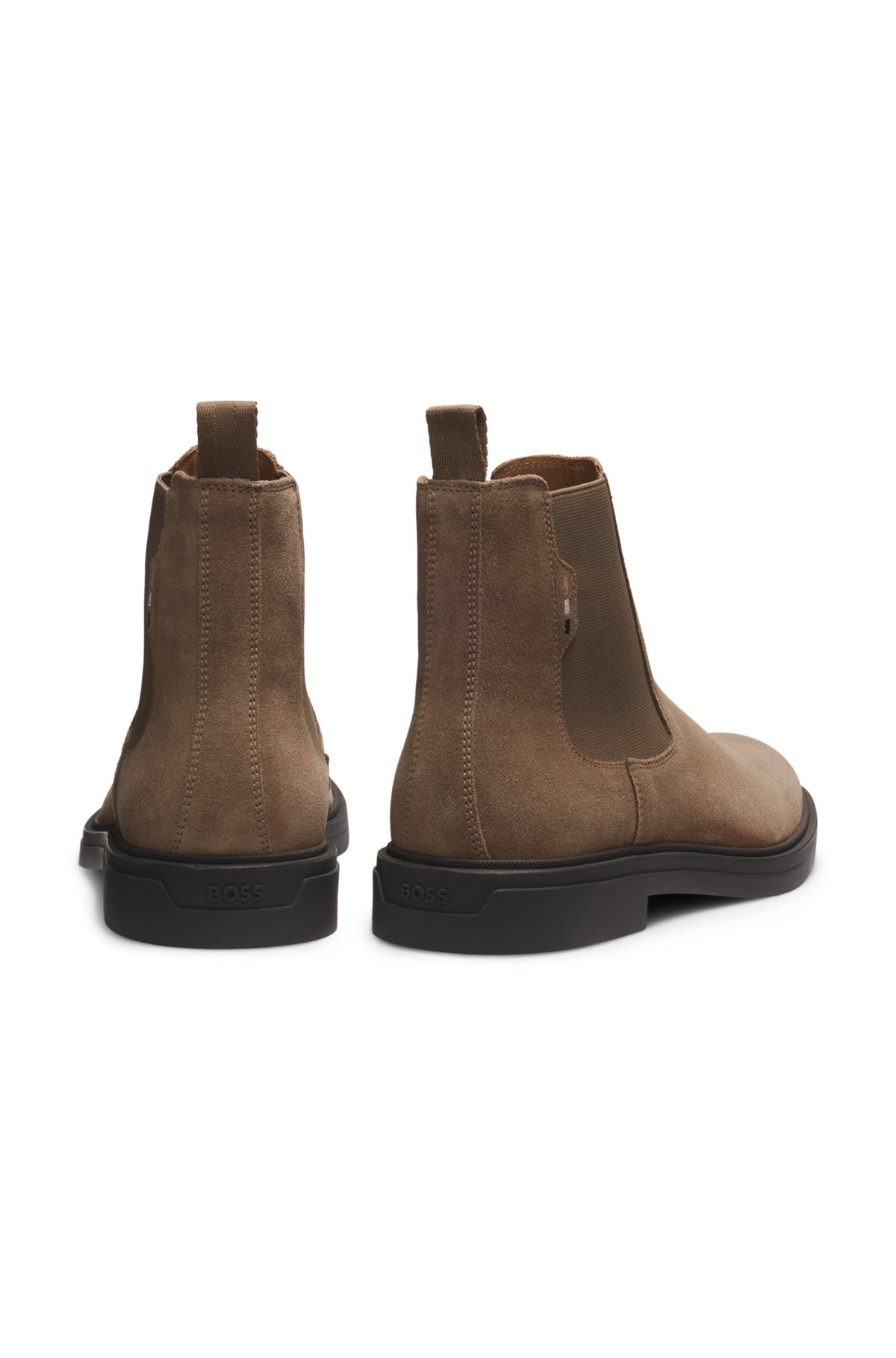 SUEDE CHELSEA BOOTS WITH SIGNATURE STRIPE - 5