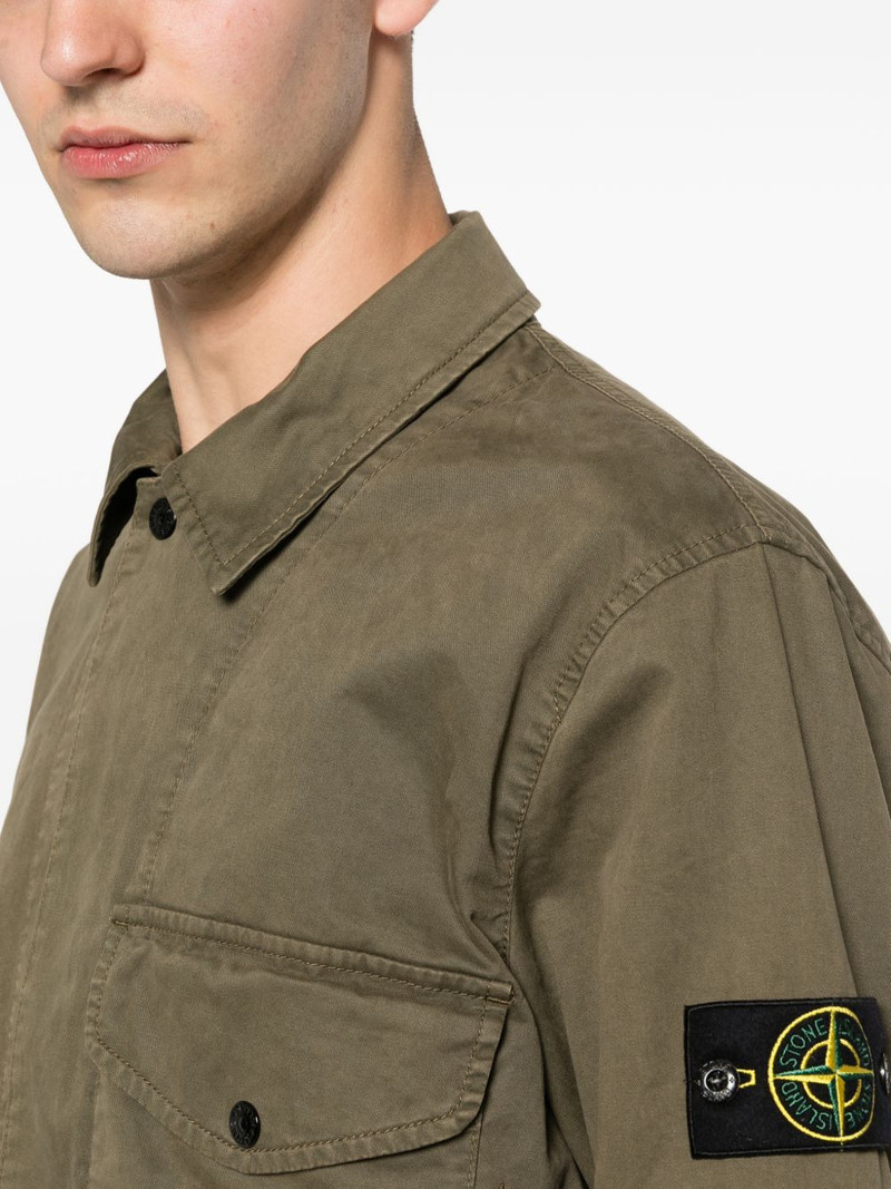 Compass logo-patch shirt 5