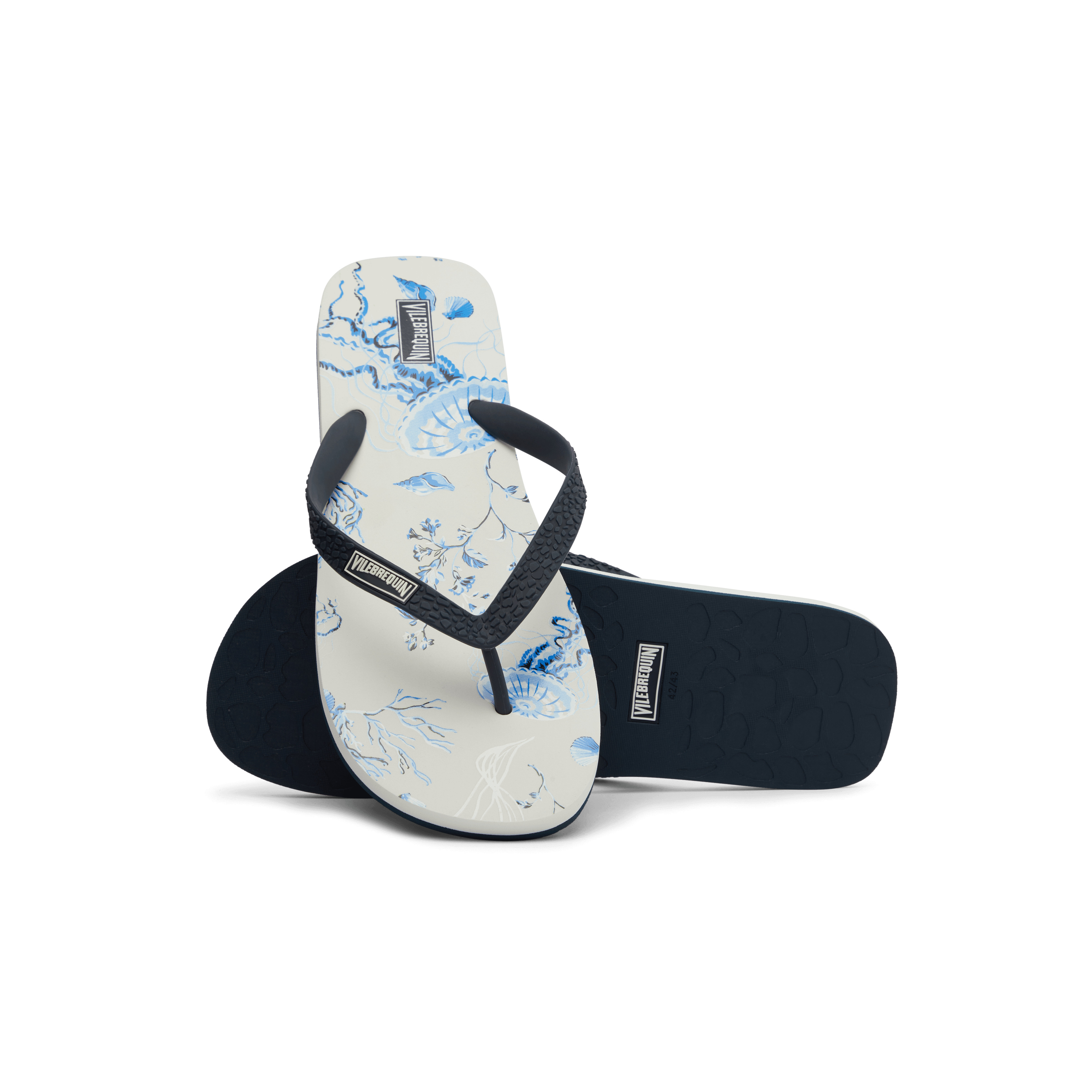 Men Flip Flops Medusa and Shells - 3