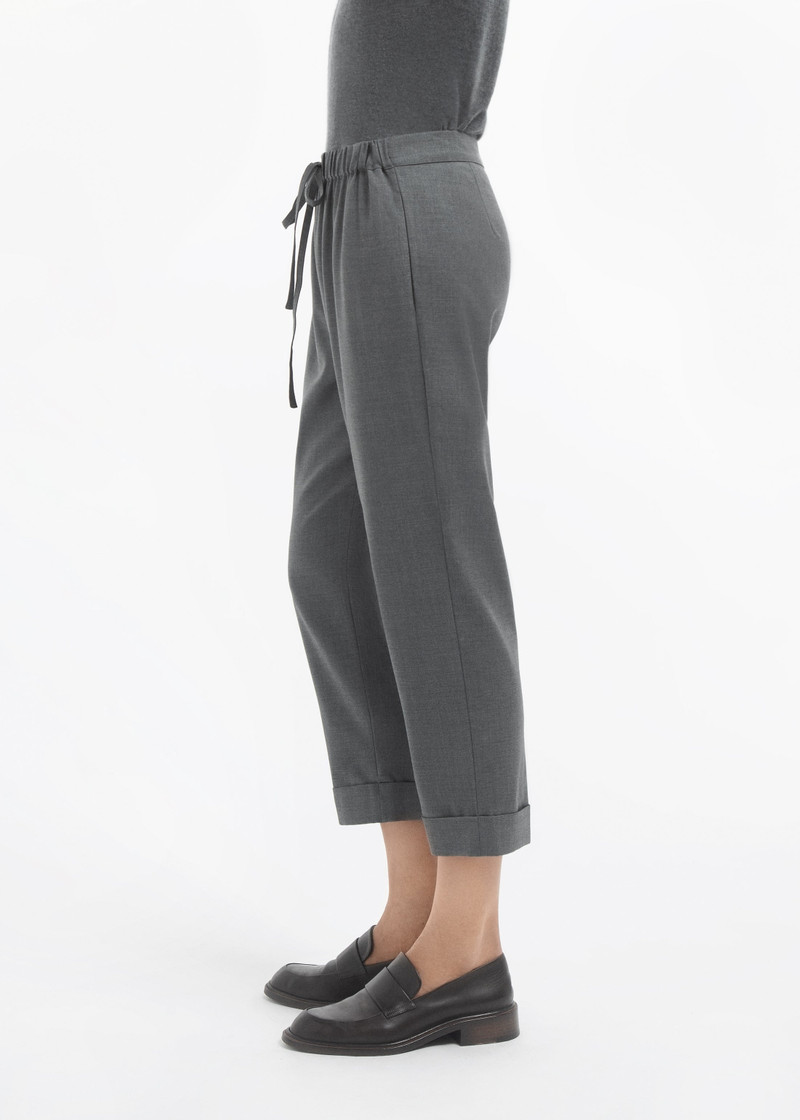 Turn Up Cuff Jogger in Melange Wool 4