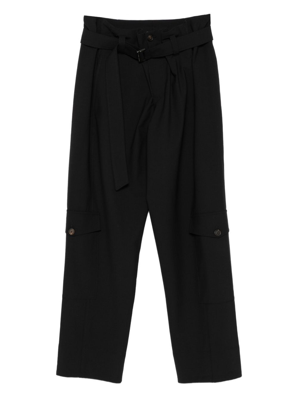 belted cargo pants - 1
