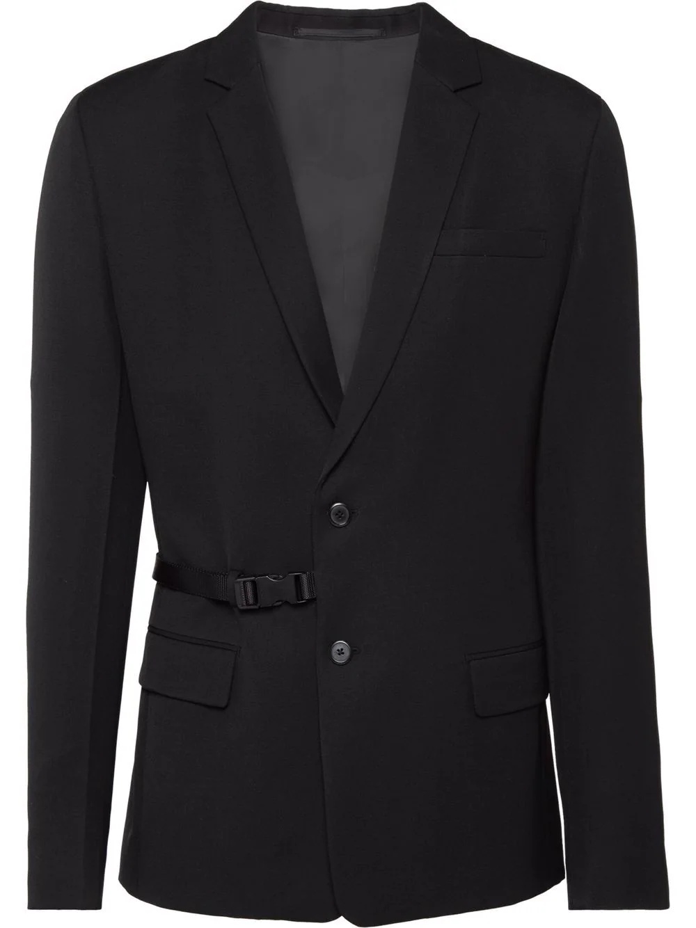 single-breasted wool blazer - 1