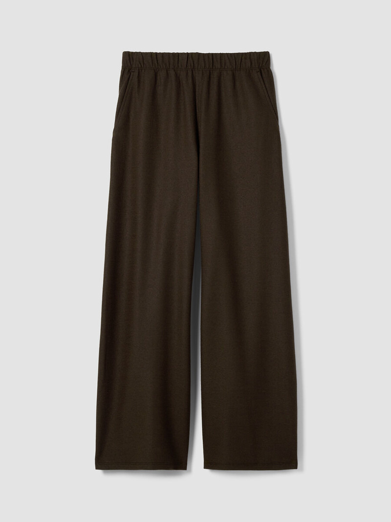 Felted Wool Jersey Wide-Leg Pant 1