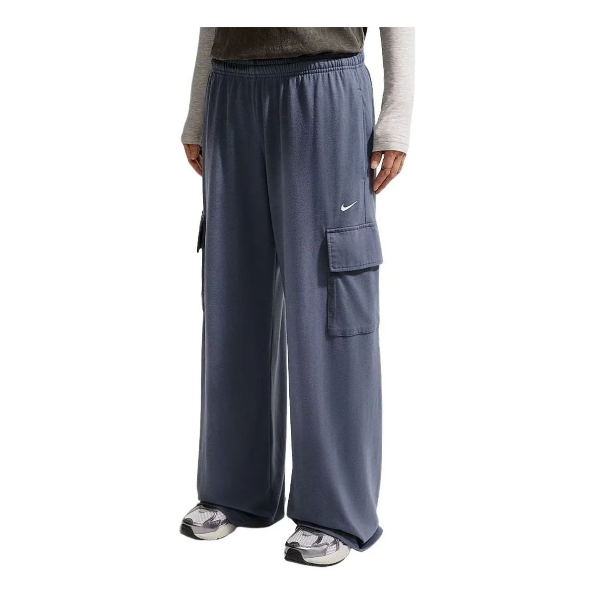 (WMNS) Nike Sportswear Phoenix Fleece Pants Asia Sizing 'Blue' IW1199-491 - 1