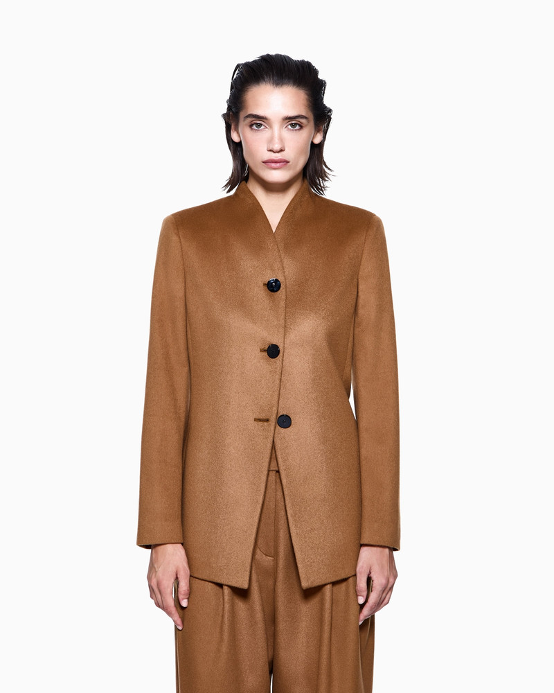 GIORGIO ARMANI SINGLE-BREASTED JACKET IN VICUÑA WOOL outlook