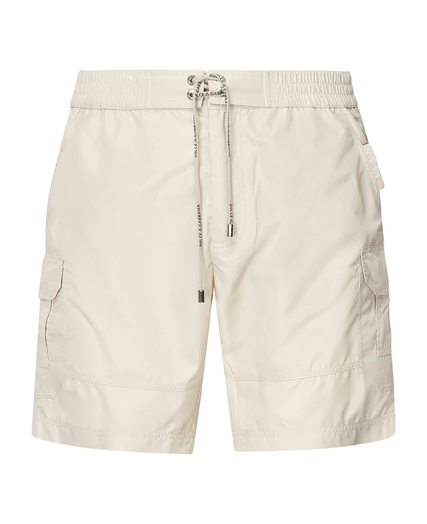 Medium Swim Trunks With Logo Plaque - 1